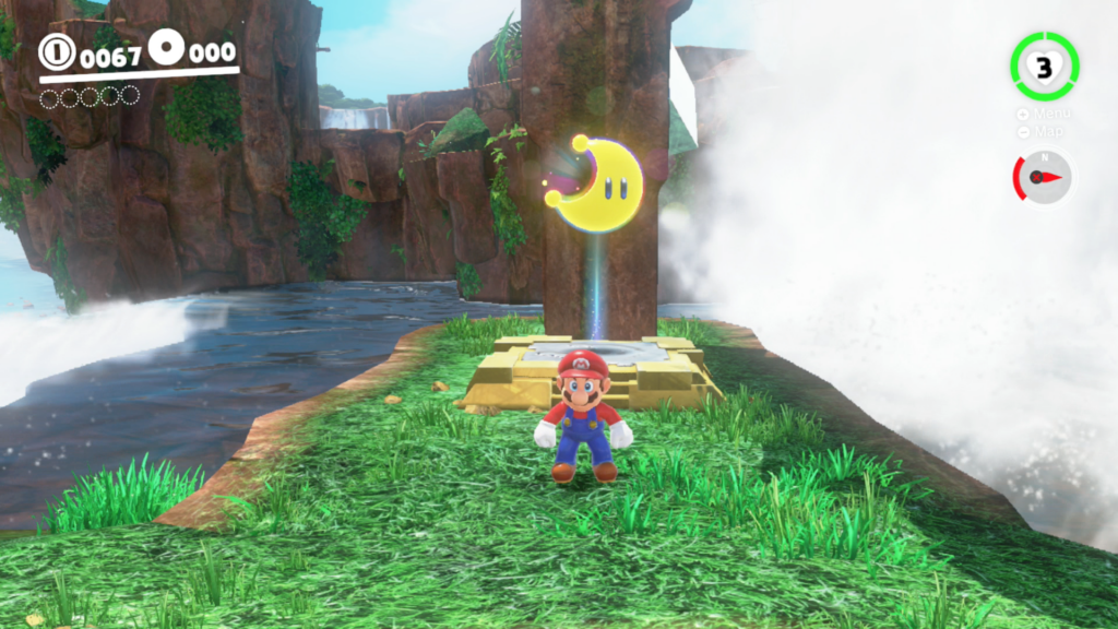 Super Mario Odyssey Cascade Kingdom Power Moon Guide: All 40 Moons guide image