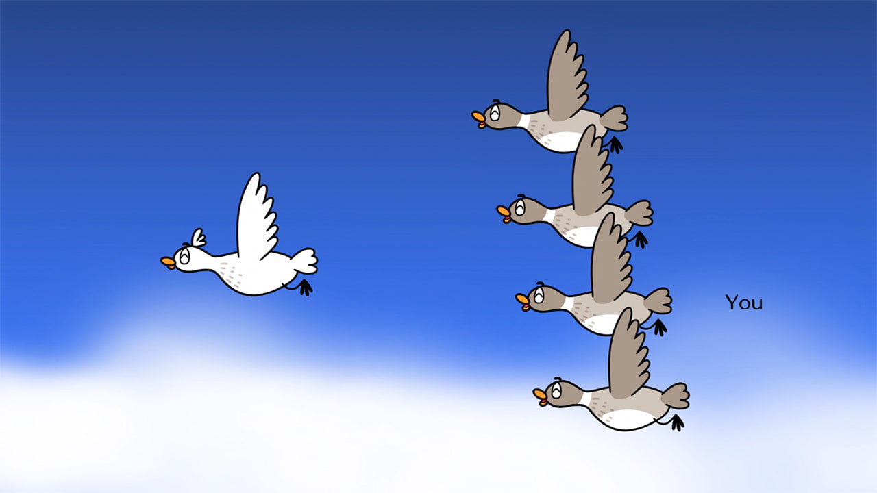 Rhythm Heaven Groove bird mini-game screenshot for mini-game guide coverage