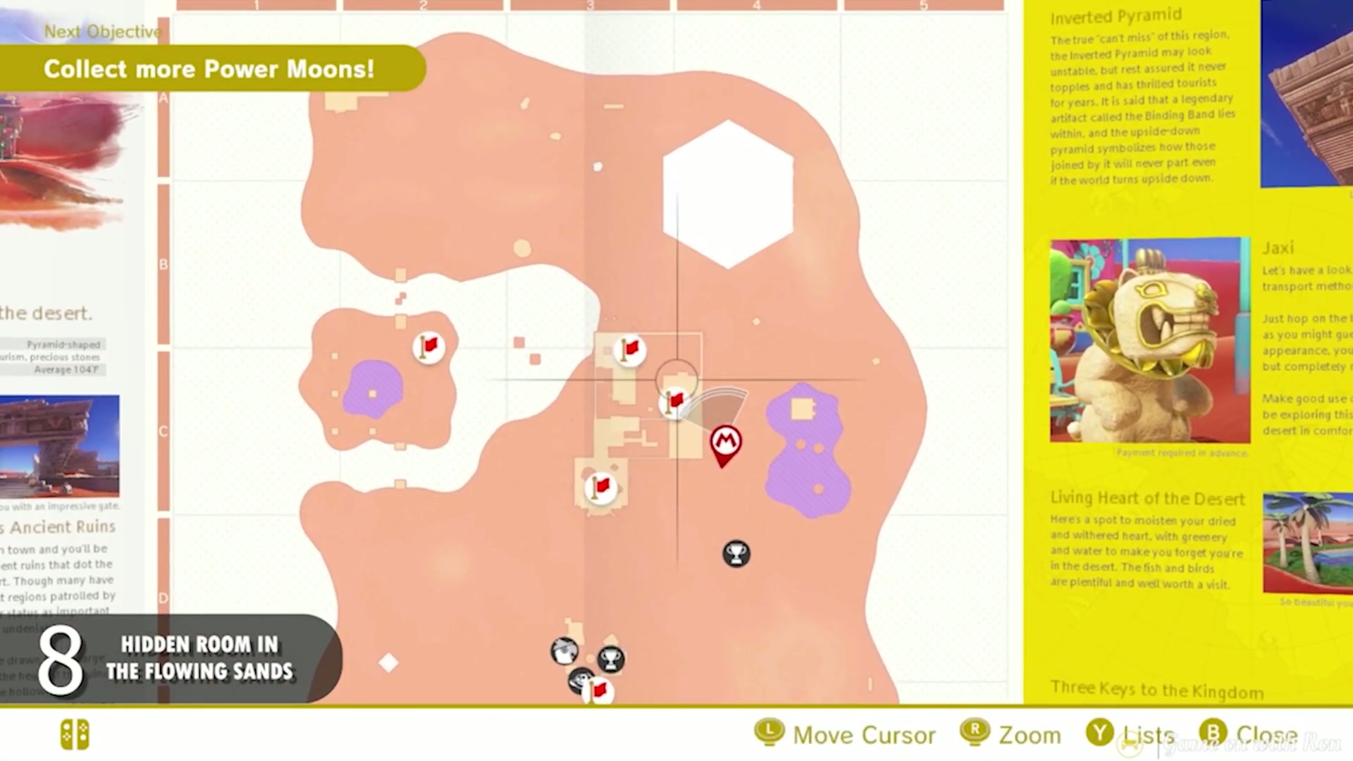 Super Mario Odyssey Sand Kingdom Power Moon 8 - Hidden Room In The Flowing Sands verified image 1