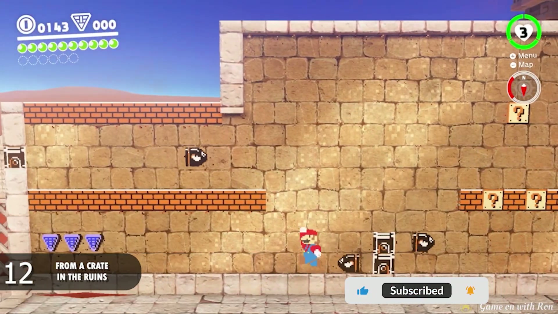 Super Mario Odyssey Sand Kingdom Power Moon 12 - From A Crate In The Ruins verified image 2