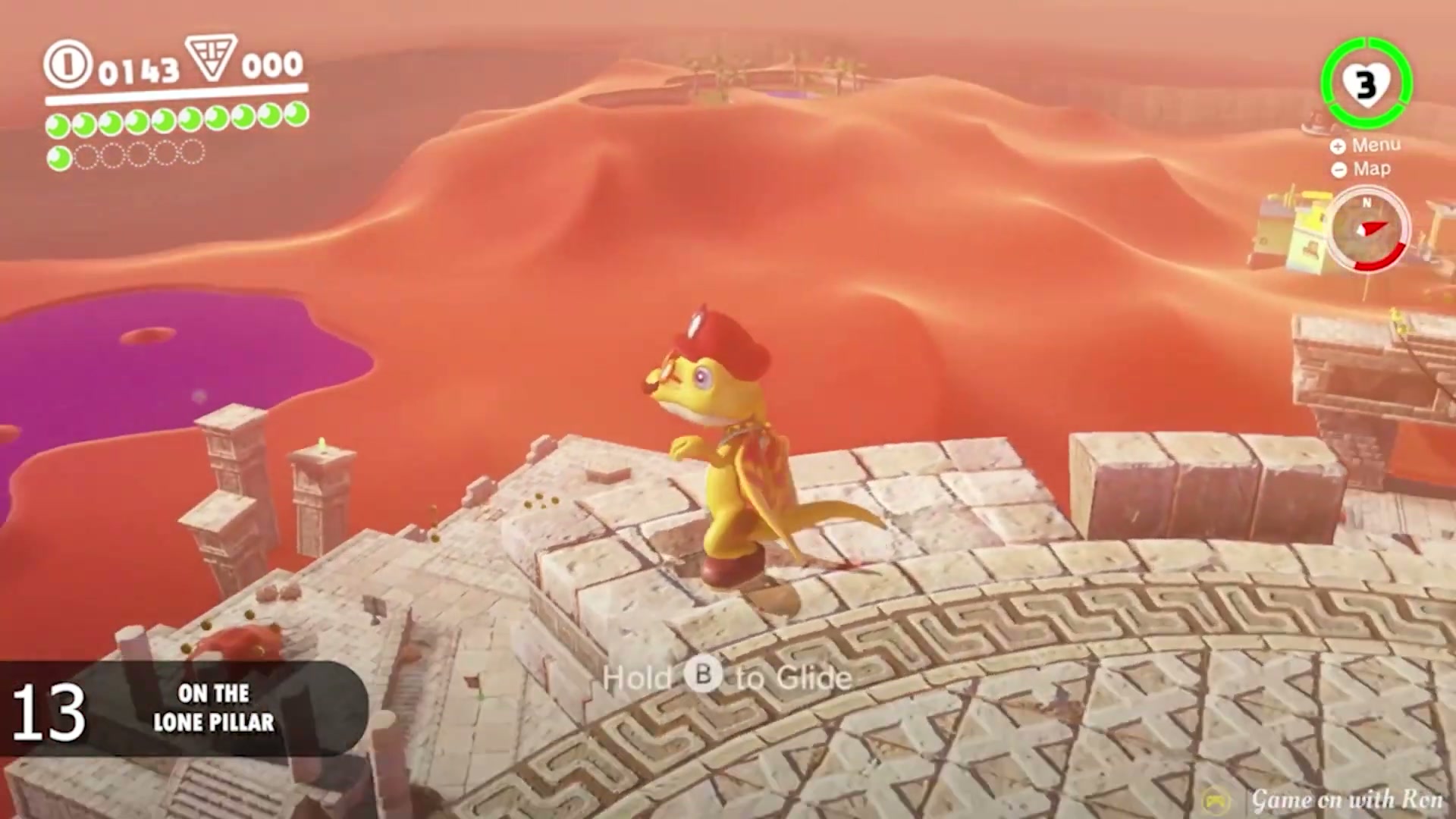 Super Mario Odyssey Sand Kingdom Power Moon 13 - On The Lone Pillar verified image 2