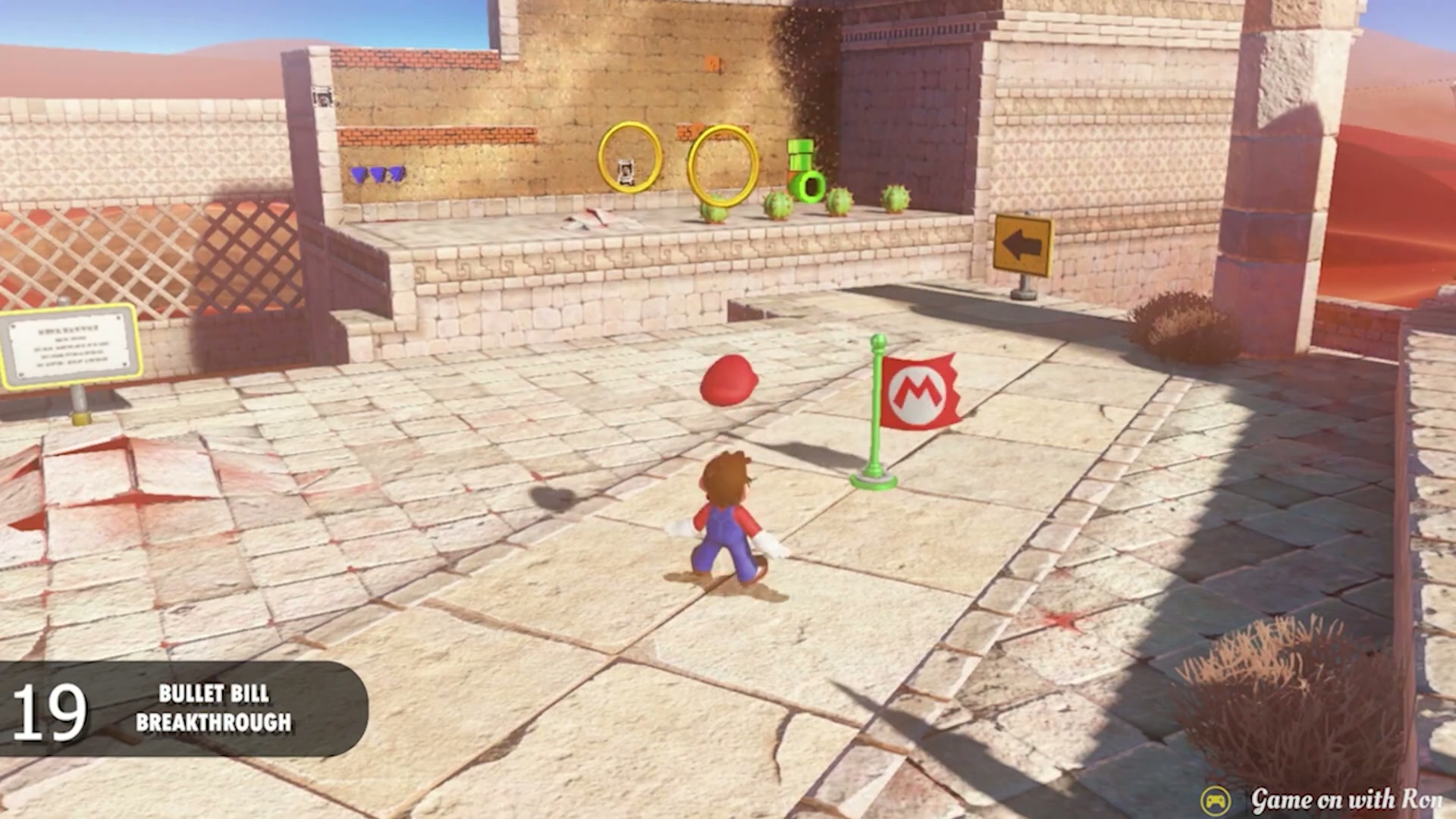 Super Mario Odyssey Sand Kingdom Power Moon 19 - Bullet Bill Breakthrough verified image 1