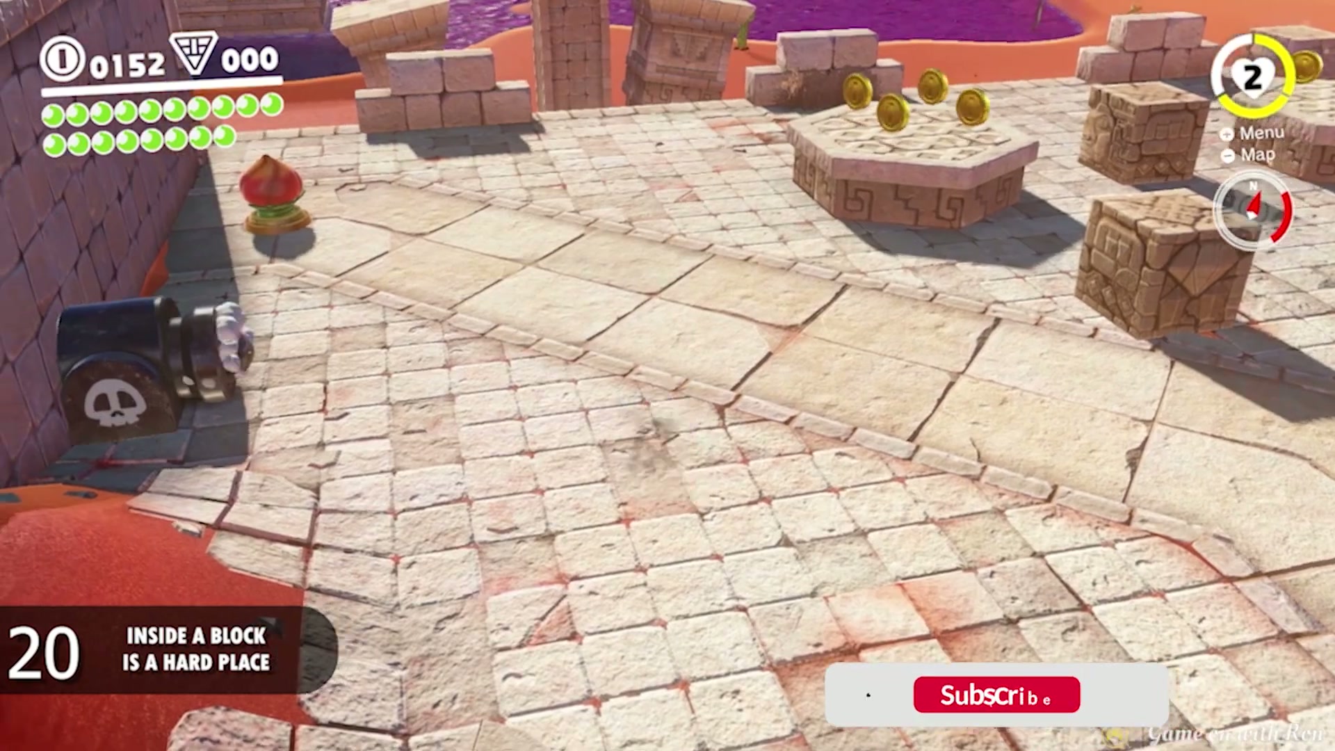Super Mario Odyssey Sand Kingdom Power Moon 20 - Inside A Block Is A Hard Place verified image 2