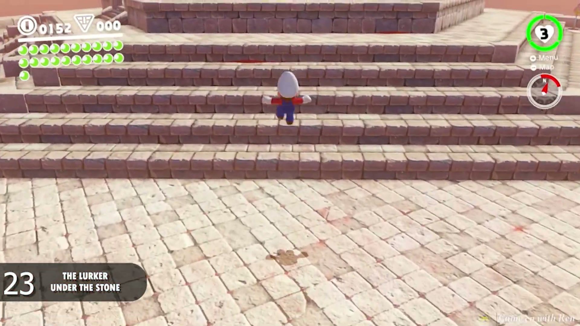 Super Mario Odyssey Sand Kingdom Power Moon 23 - The Lurker Under The Stone verified image 2