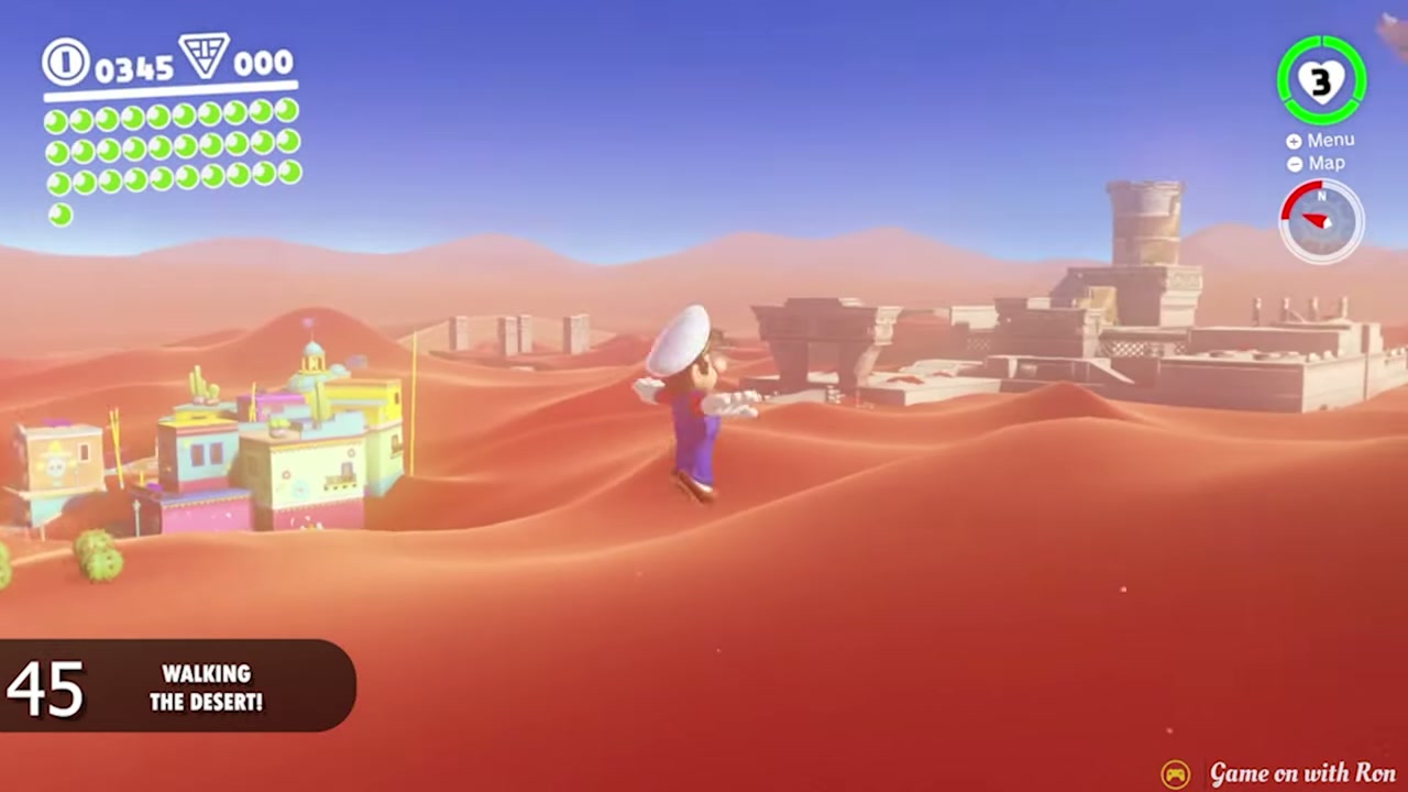 Super Mario Odyssey Sand Kingdom Power Moon 45 - Walking The Desert verified guide image 1