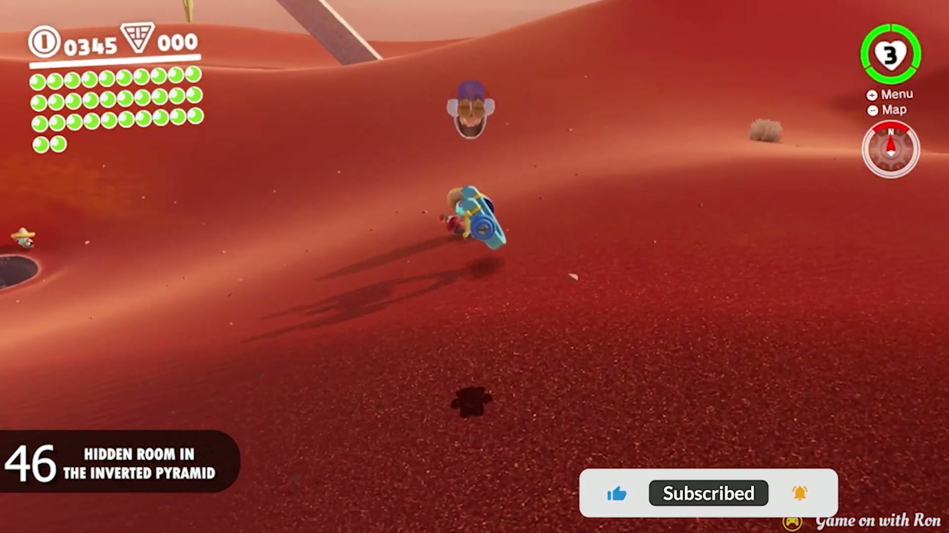 Super Mario Odyssey Sand Kingdom Power Moon 46 - Hidden Room In The Inverted Pyramid verified image 1
