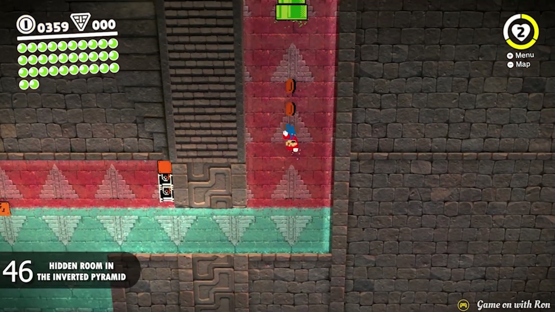 Super Mario Odyssey Sand Kingdom Power Moon 46 - Hidden Room In The Inverted Pyramid verified image 2