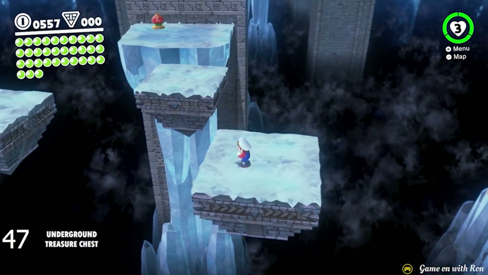 Super Mario Odyssey Sand Kingdom Power Moon 47 - Underground Treasure Chest verified image 2
