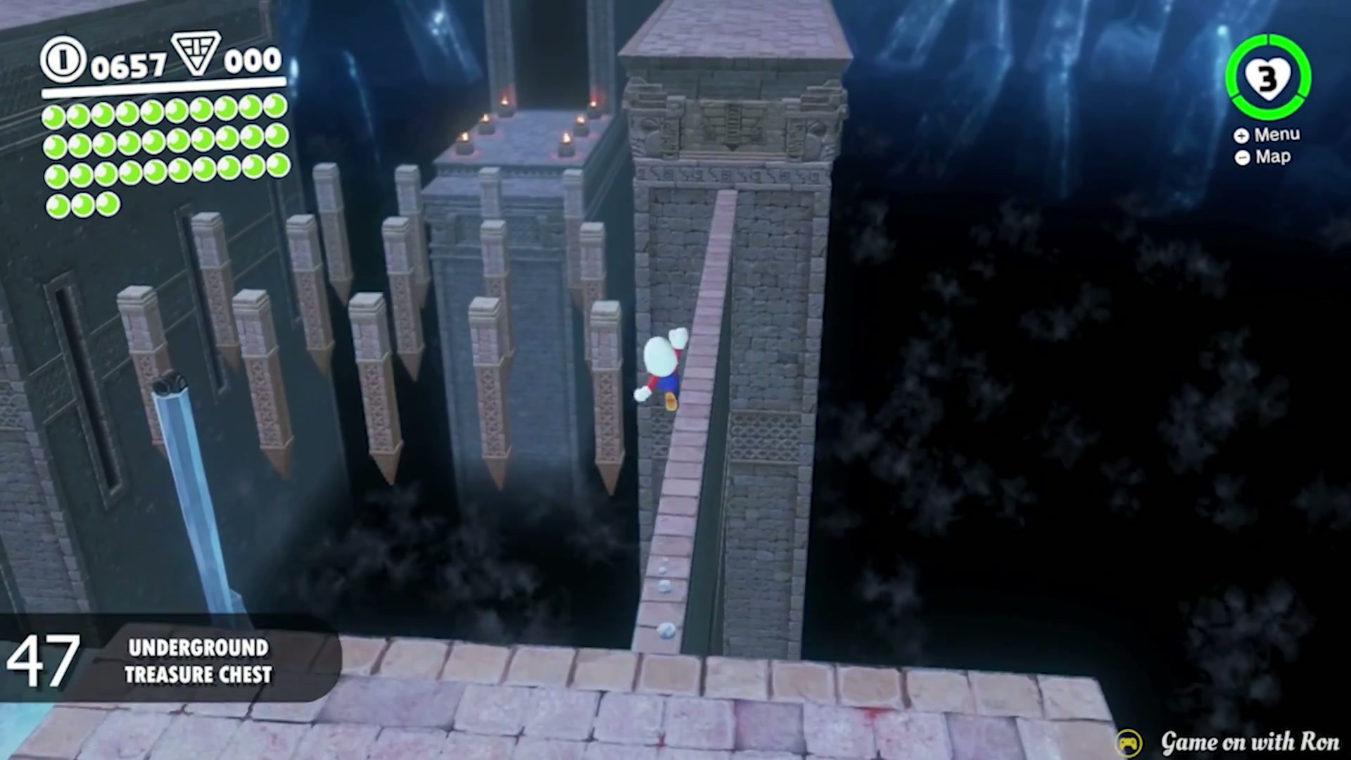 Super Mario Odyssey Sand Kingdom Power Moon 47 - Underground Treasure Chest verified image 3