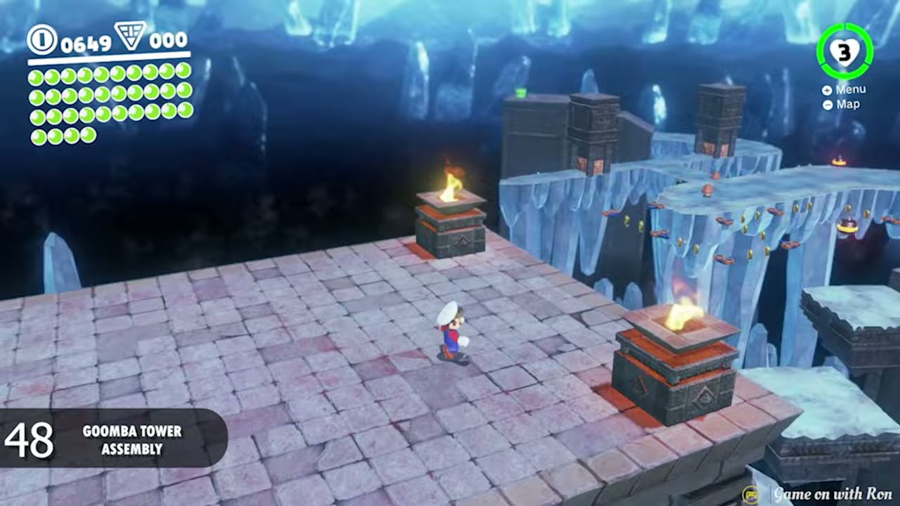Super Mario Odyssey Sand Kingdom Power Moon 48 - Goomba Tower Assembly verified guide image 1