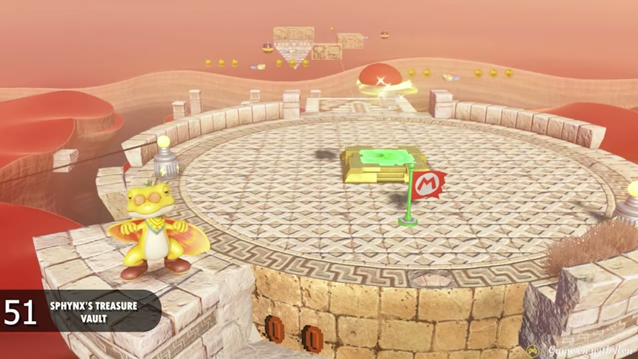 Super Mario Odyssey Sand Kingdom Power Moon 51 - Sphynx Treasure Vault verified guide image 1