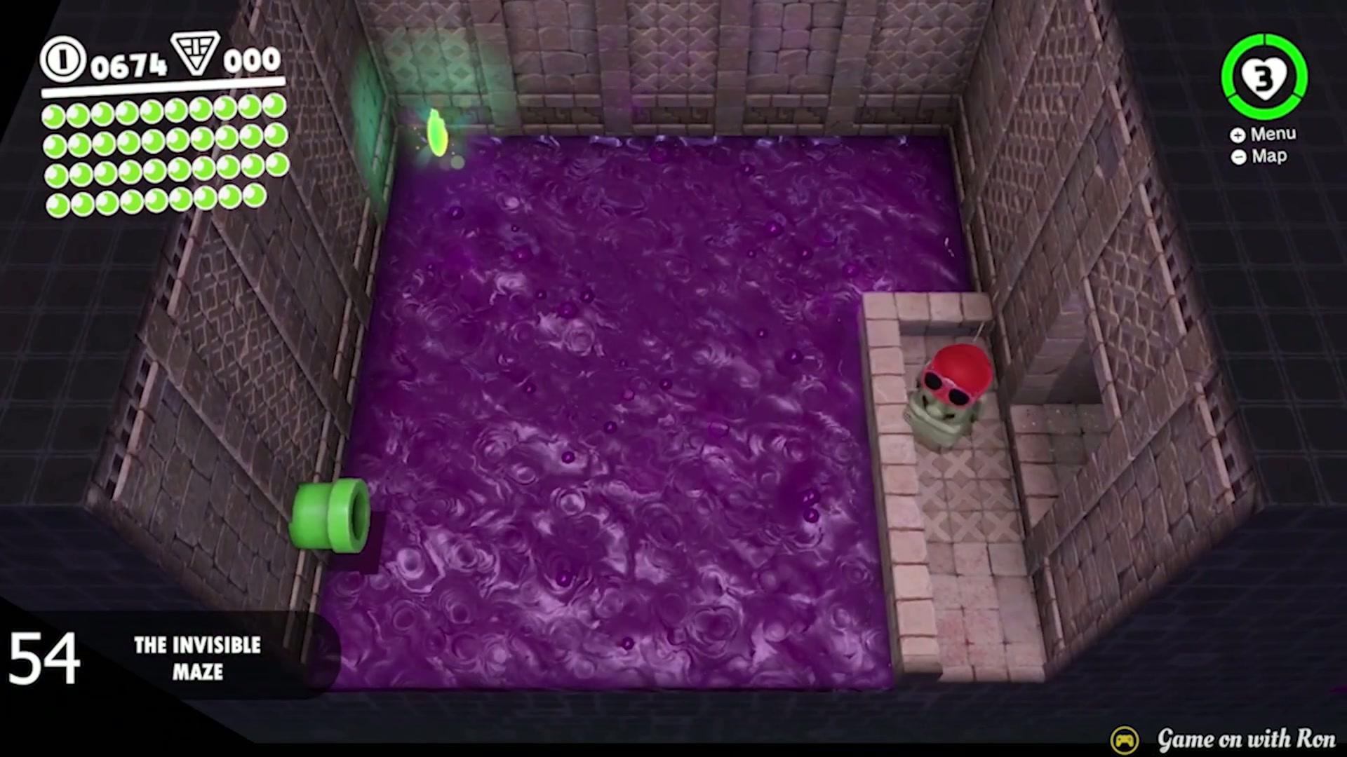 Super Mario Odyssey Sand Kingdom Power Moon 54 - The Invisible Maze verified image 3