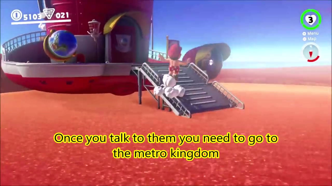 Super Mario Odyssey Sand Kingdom Power Moon 68 - Round the World Tourist verified guide image 3