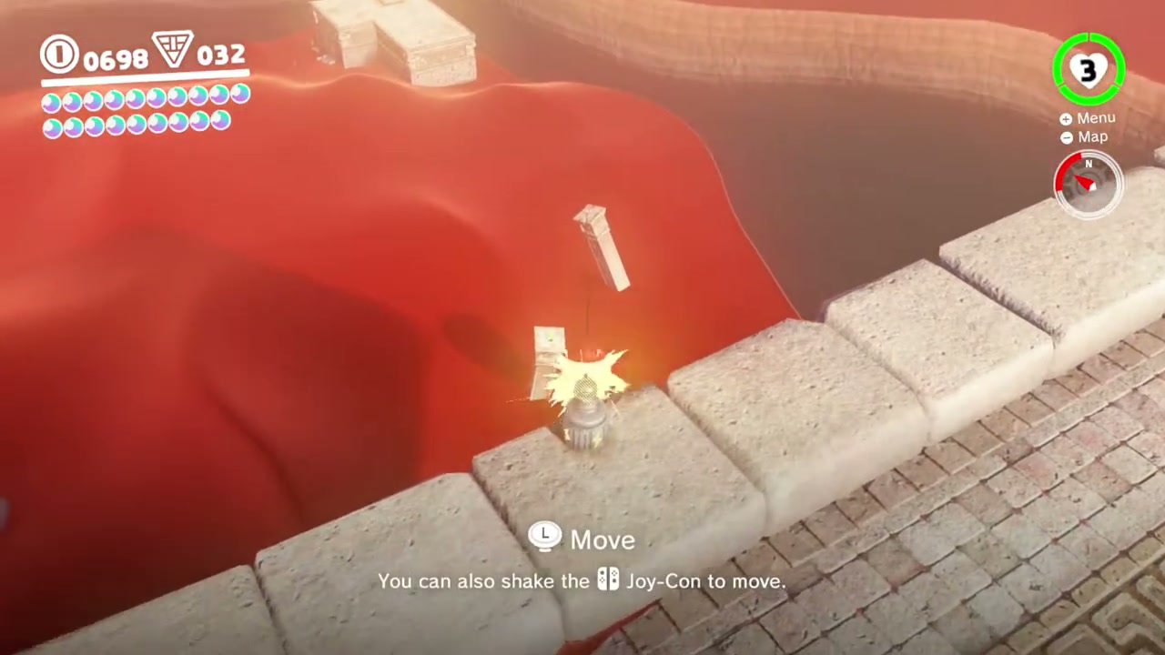 Super Mario Odyssey Sand Kingdom Power Moon 71 - On the North Pillar verified guide image 4