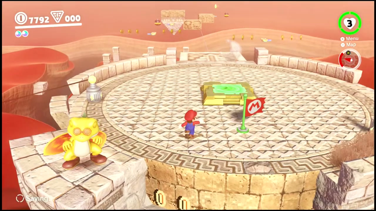 Super Mario Odyssey Sand Kingdom Power Moon 72 - Into the Flowing Sands verified guide image 1