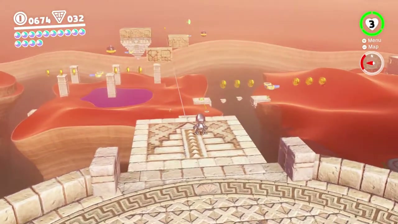 Super Mario Odyssey Sand Kingdom Power Moon 73 - In the Skies Above the Canyon verified guide image 2