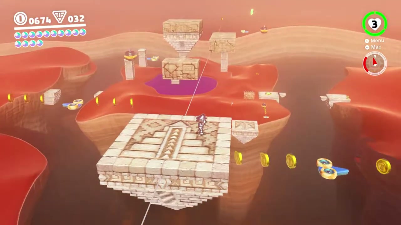 Super Mario Odyssey Sand Kingdom Power Moon 73 - In the Skies Above the Canyon verified guide image 3