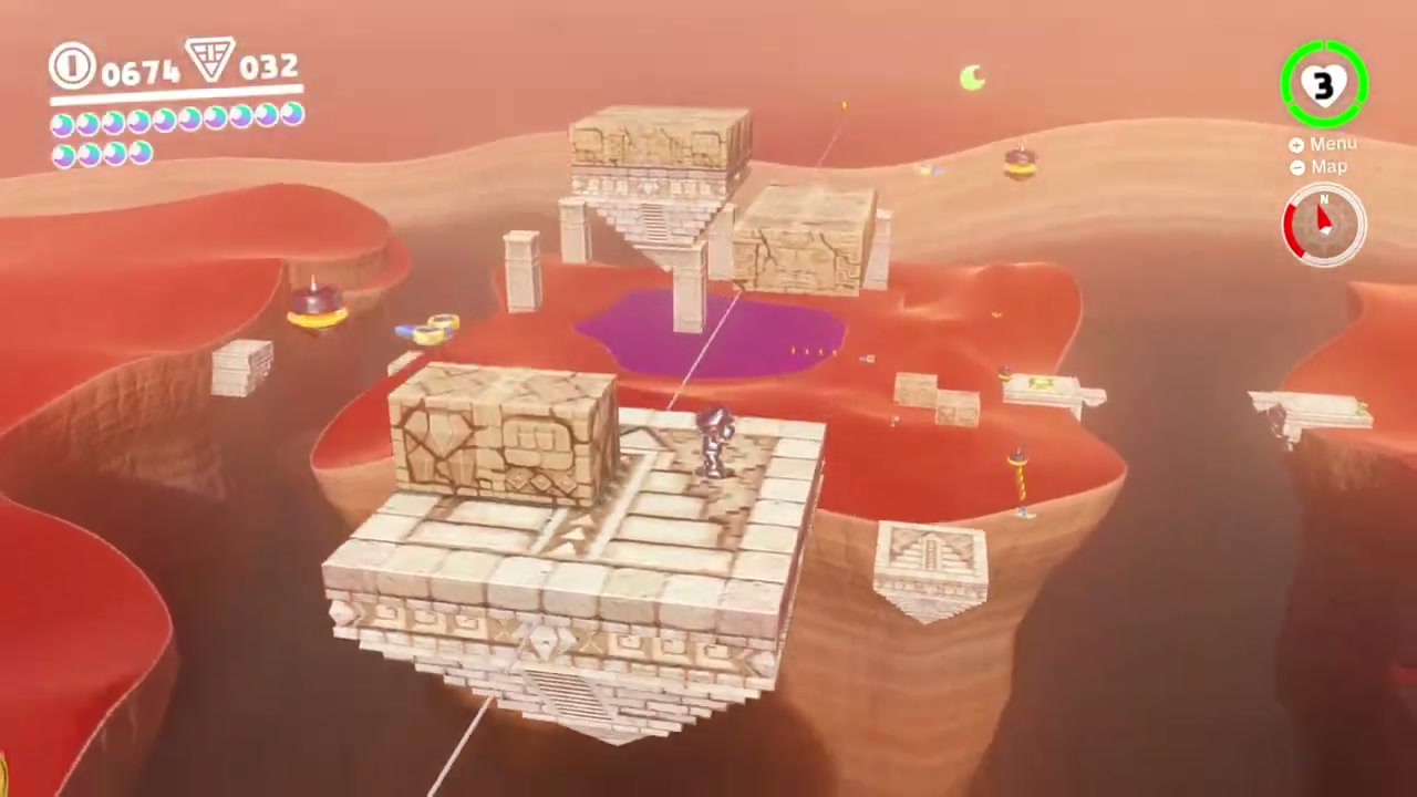 Super Mario Odyssey Sand Kingdom Power Moon 73 - In the Skies Above the Canyon verified guide image 4