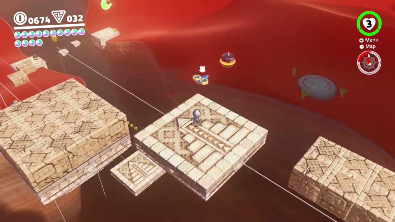Super Mario Odyssey Sand Kingdom Power Moon 73 - In the Skies Above the Canyon verified guide image 5