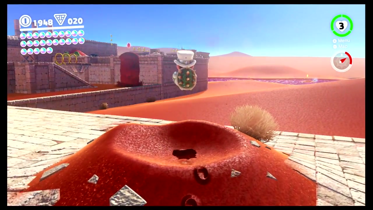Super Mario Odyssey Sand Kingdom Power Moon 74 - Island in the Poison Swamp verified guide image 2