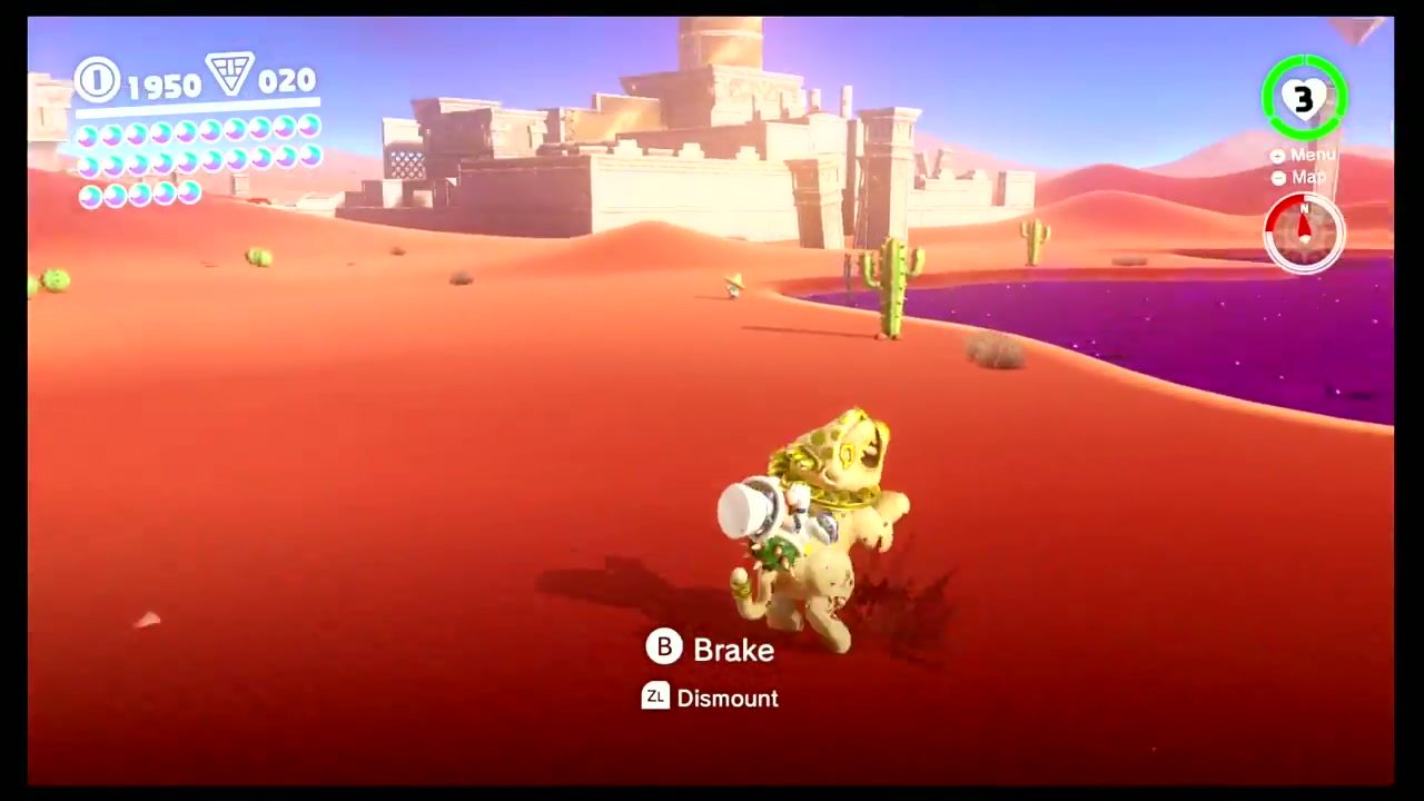 Super Mario Odyssey Sand Kingdom Power Moon 74 - Island in the Poison Swamp verified guide image 4