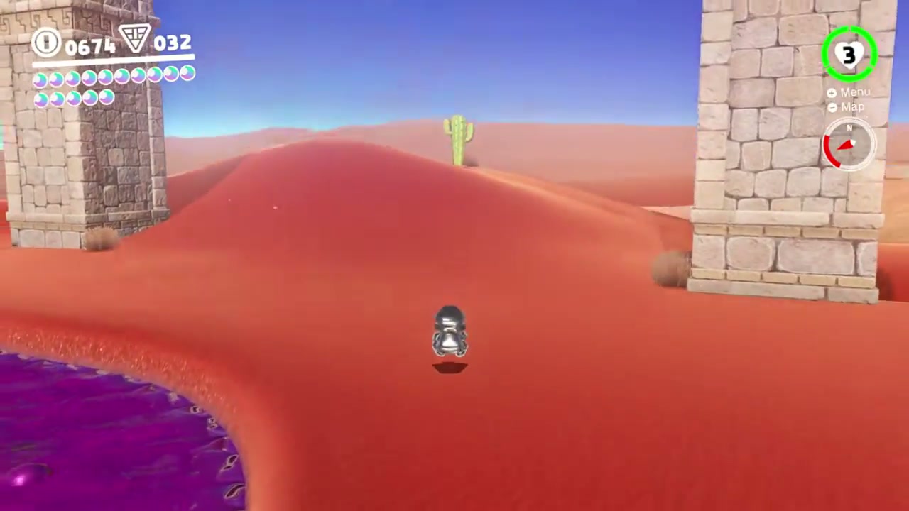 Super Mario Odyssey Sand Kingdom Power Moon 75 - An Invisible Gleam verified guide image 2