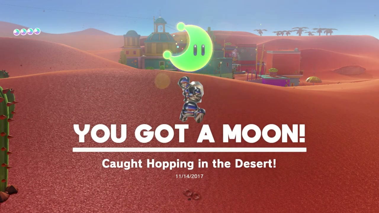 Super Mario Odyssey Sand Kingdom Power Moon 77 - Caught Hopping in the Desert verified guide image 5