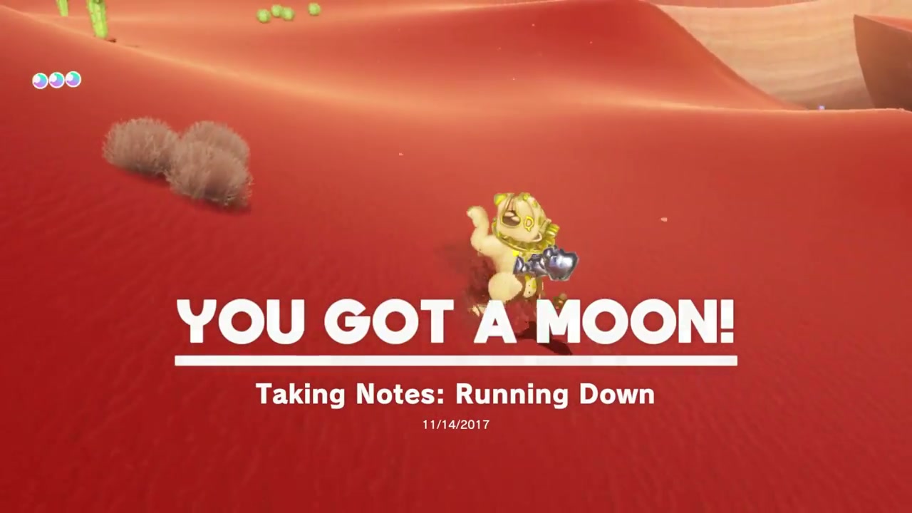 Super Mario Odyssey Sand Kingdom Power Moon 79 - Taking Notes Running Down verified guide image 5