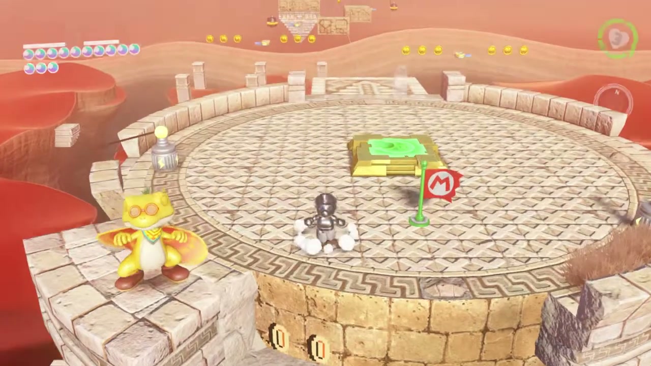 Super Mario Odyssey Sand Kingdom Power Moon 80 - Taking Notes In the Wall Painting verified guide image 1
