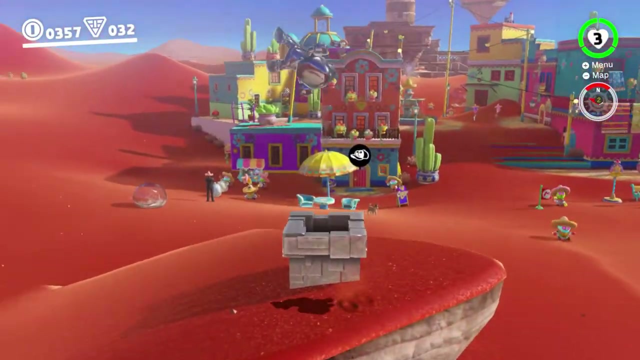 Super Mario Odyssey Sand Kingdom Power Moon 84 - Where the Transparent Platform Ends verified guide image 1