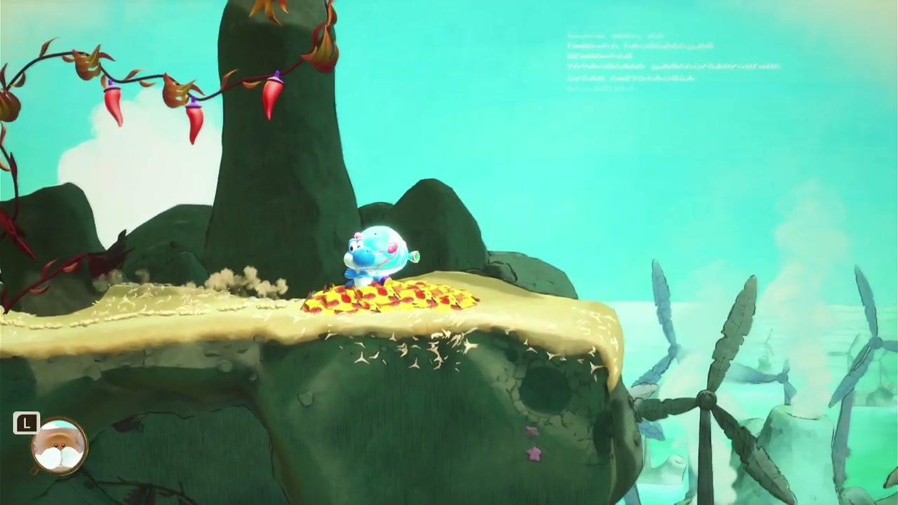 Smiley Flower #1 - Casterway location in Chapter 3: Seaside in Yoshi and the Mysterious Book
