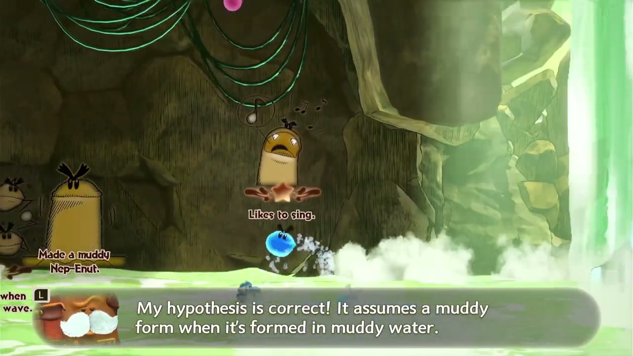 Smiley Flower #3 - Nep-Enut location in Chapter 3: Seaside in Yoshi and the Mysterious Book