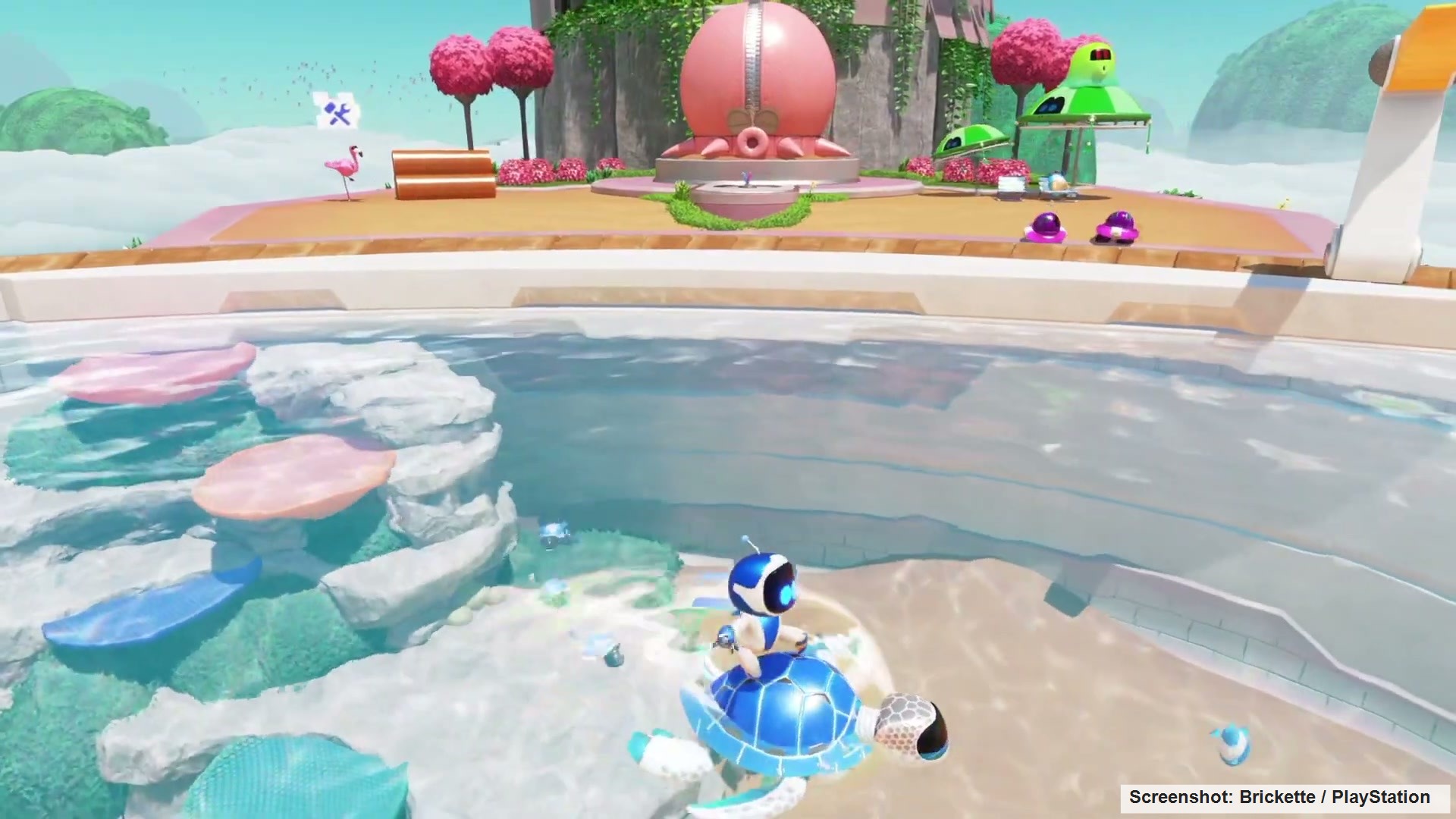 Astro Bot Sky Garden Puzzle Piece 2 pool route location