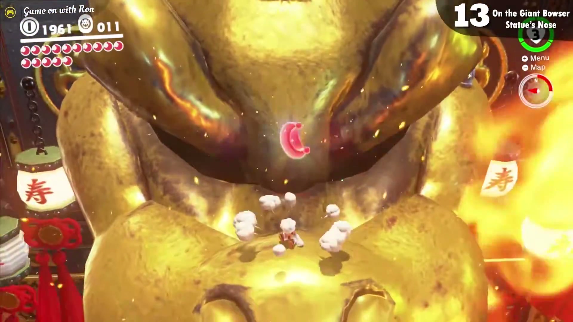 On the Giant Bowser Statue's Nose screenshot 1