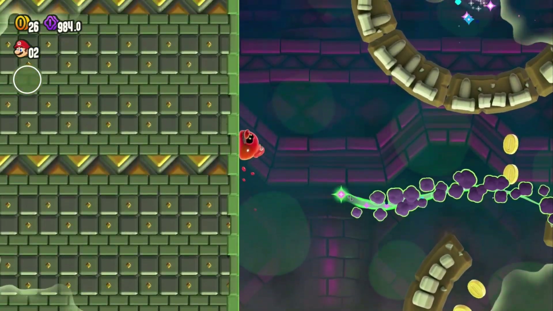 Super Mario Bros. Wonder Deep Magma Bog Wonder Seed 17, Complete Boosting Spin Jump II (2)