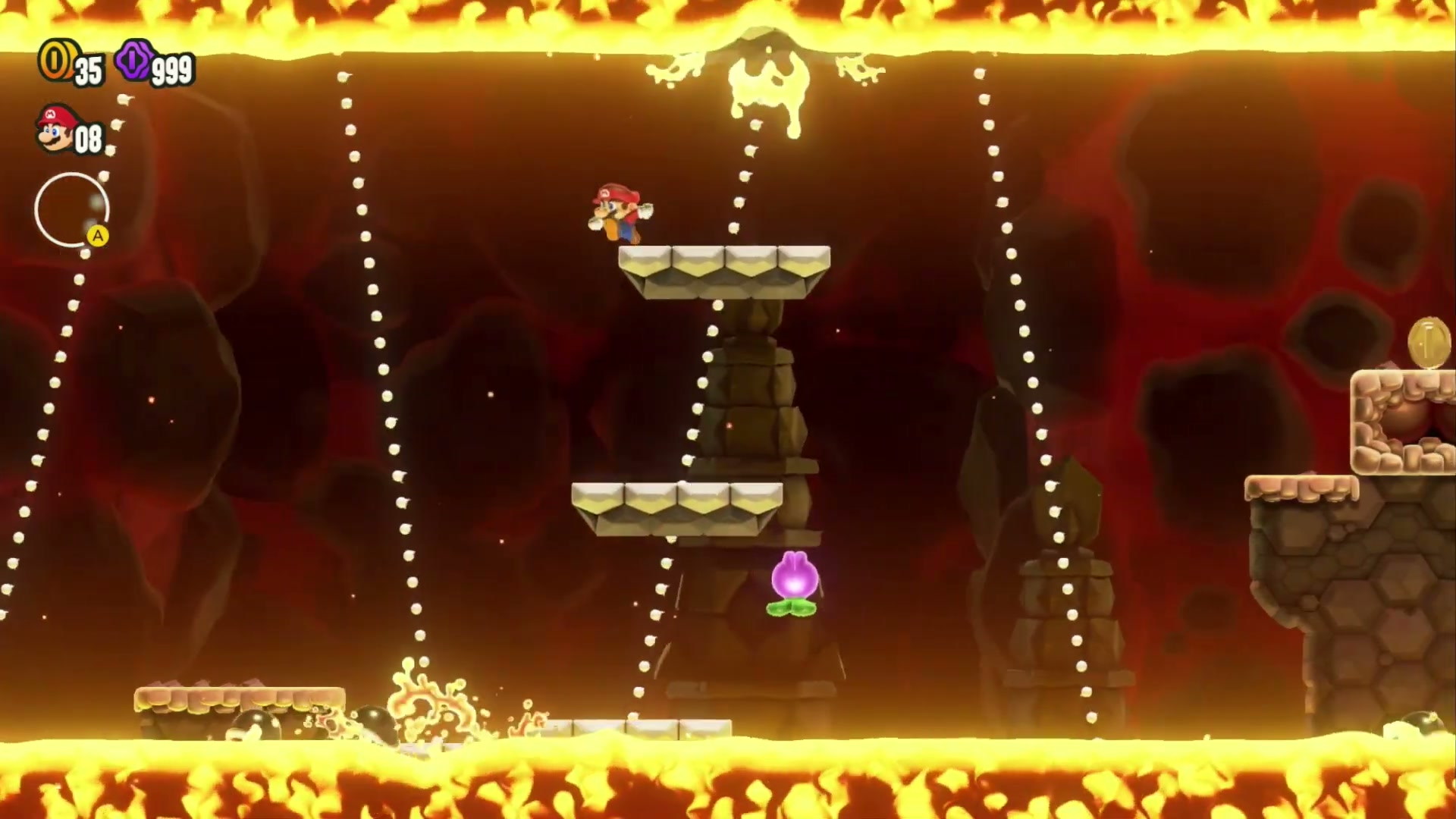 Super Mario Bros. Wonder Deep Magma Bog Wonder Seed 25, Observatory: First Wonder Seed