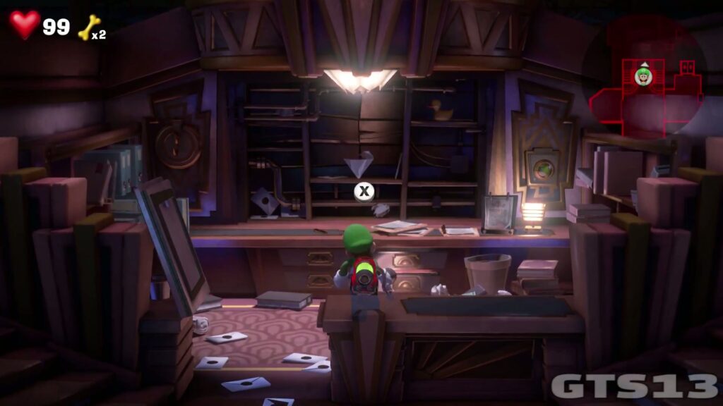 1F Grand Lobby Gem Locations in Luigi’s Mansion 3 guide image