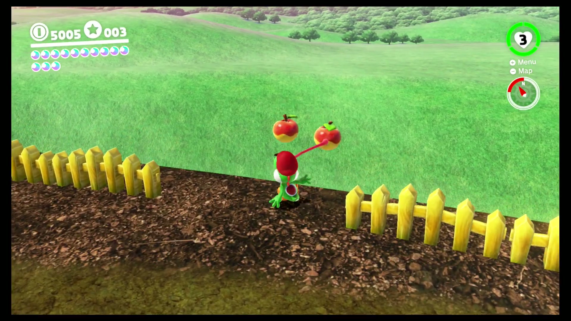 Gobbling Fruit with Yoshi screenshot 2
