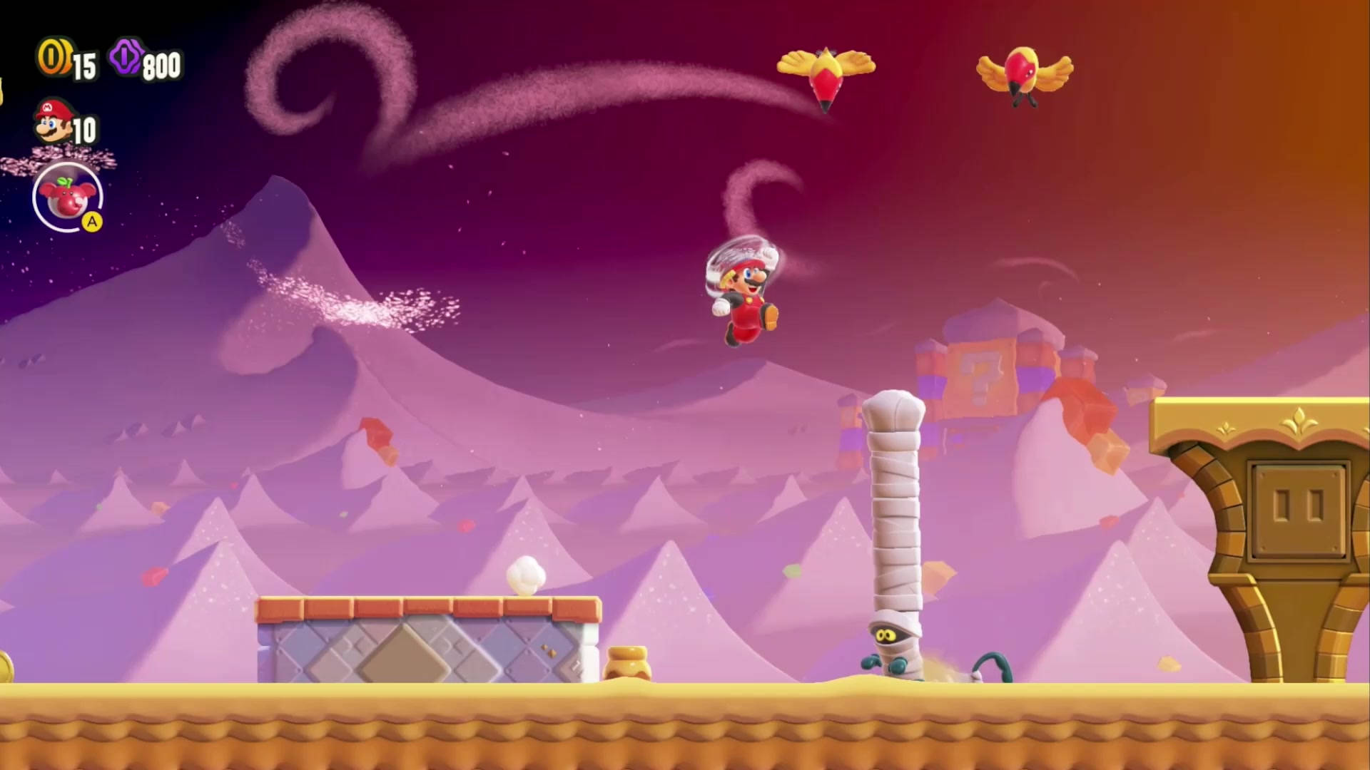 Super Mario Bros. Wonder Sunbaked Desert Wonder Seed 3, Chase the Fleeing Wonder Seed (2)