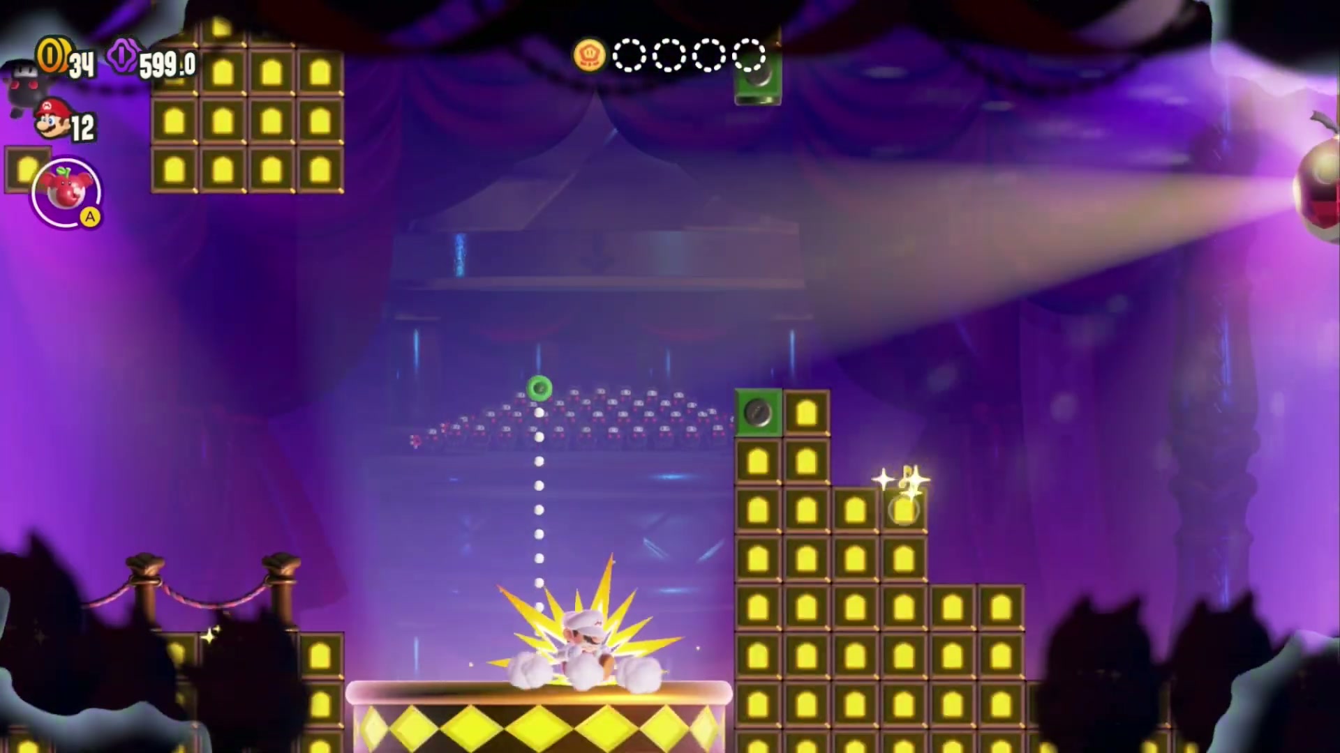 Super Mario Bros. Wonder Sunbaked Desert Wonder Seed 8, Reach the Ninji Jump Party Goal Pole