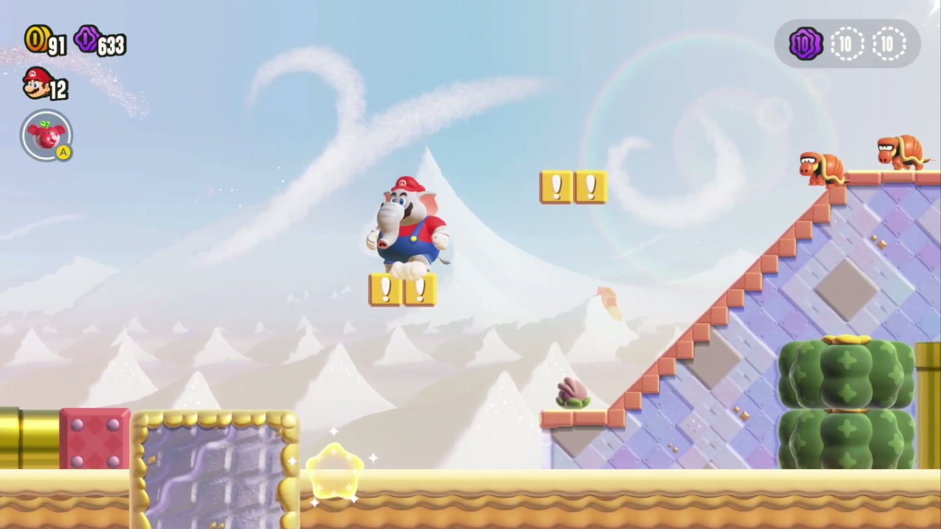 Super Mario Bros. Wonder Sunbaked Desert Wonder Seed 11, Wake the Valley Fulla Snootles (2)