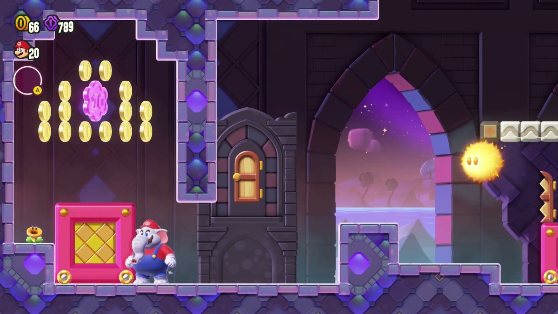 Super Mario Bros. Wonder Sunbaked Desert Wonder Seed 17, Find the Shova Mansion Secret Exit