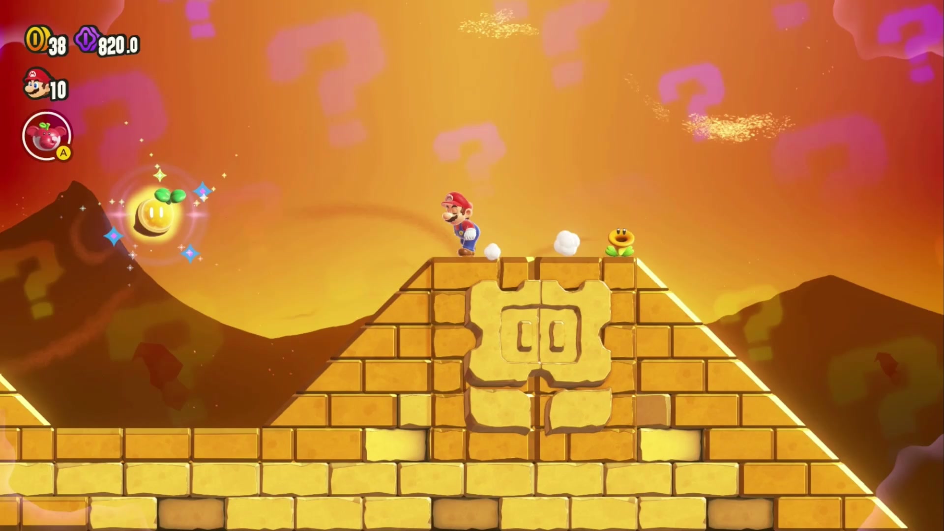 Super Mario Bros. Wonder Sunbaked Desert Wonder Seed 32, Clear the Sunbaked Desert Palace