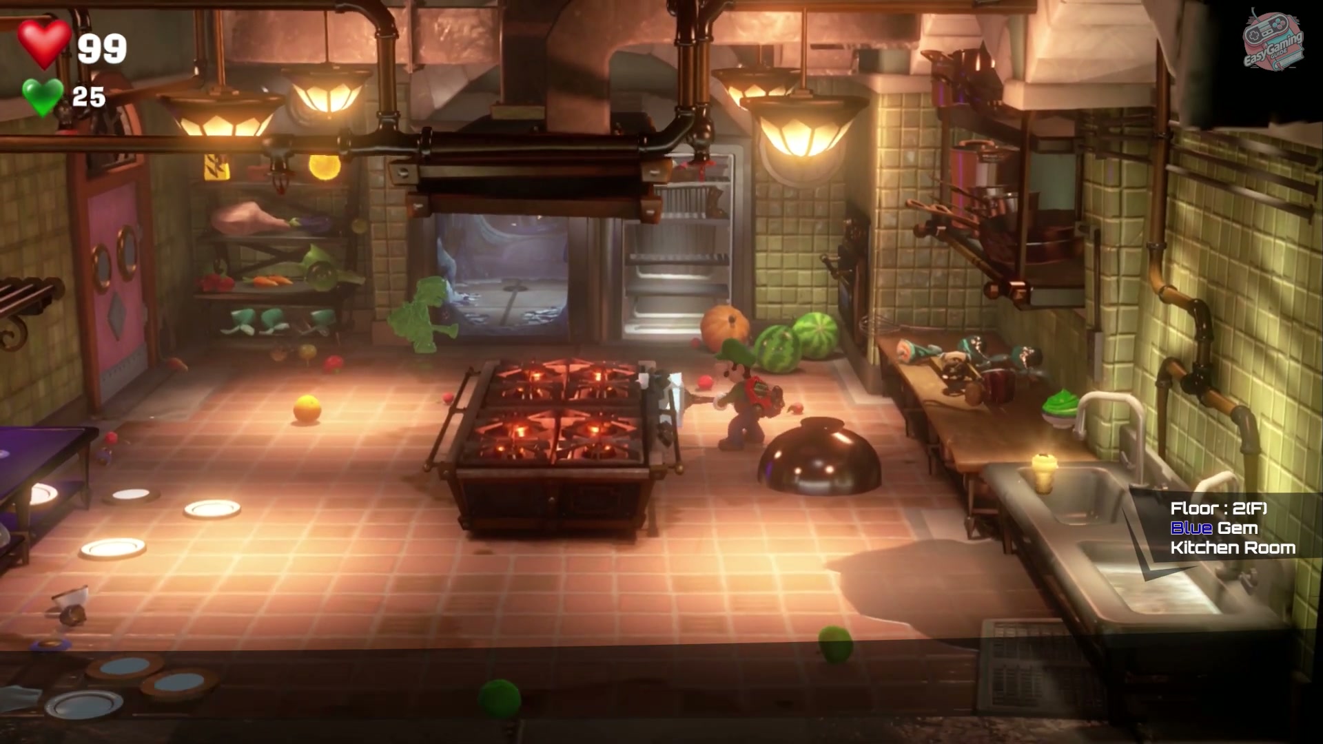 Luigi's Mansion 3 2F Mezzanine Gem Guide gameplay frame