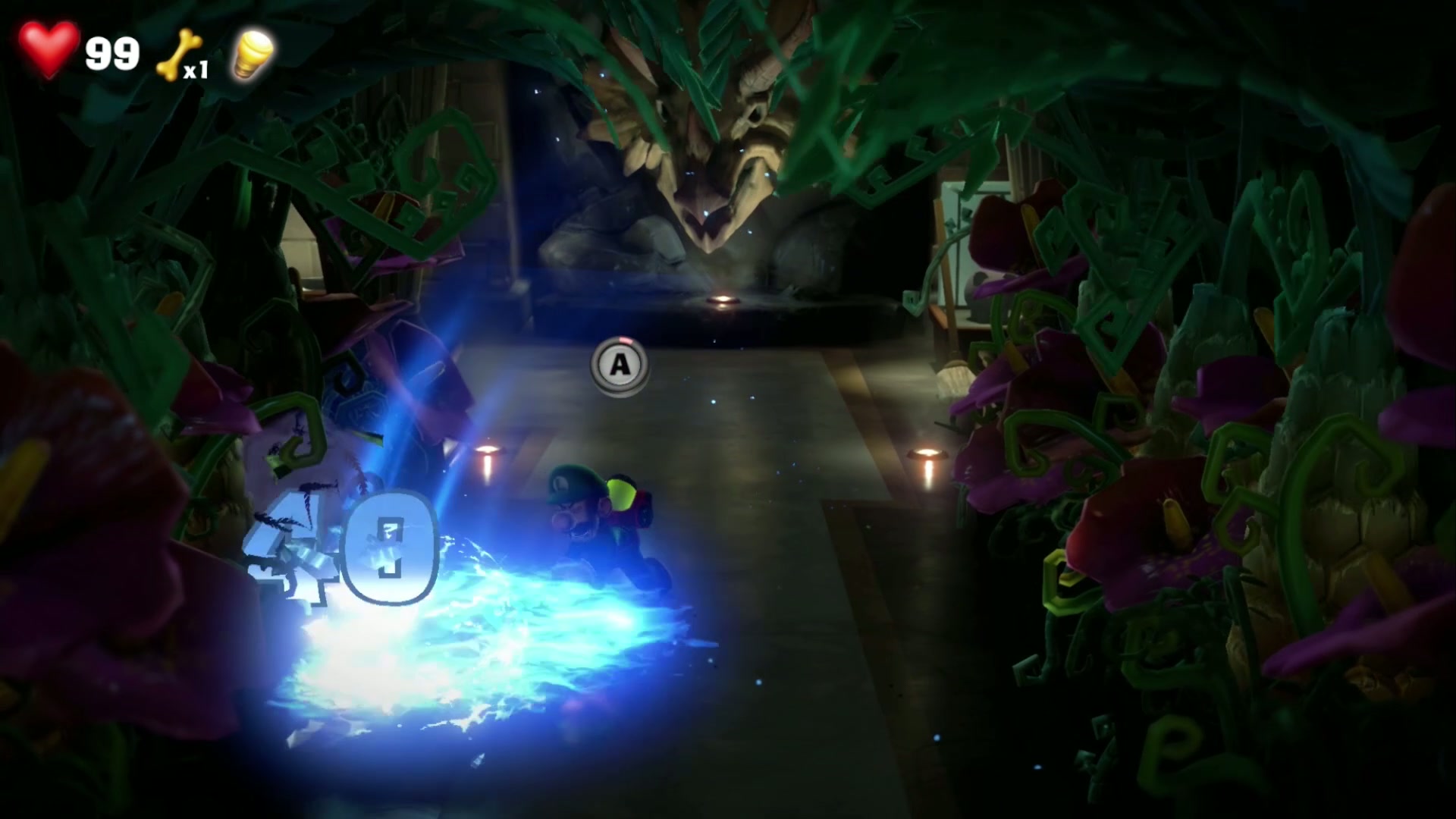 White Gem crystal ghost defeated in 9F Museum in Luigi's Mansion 3